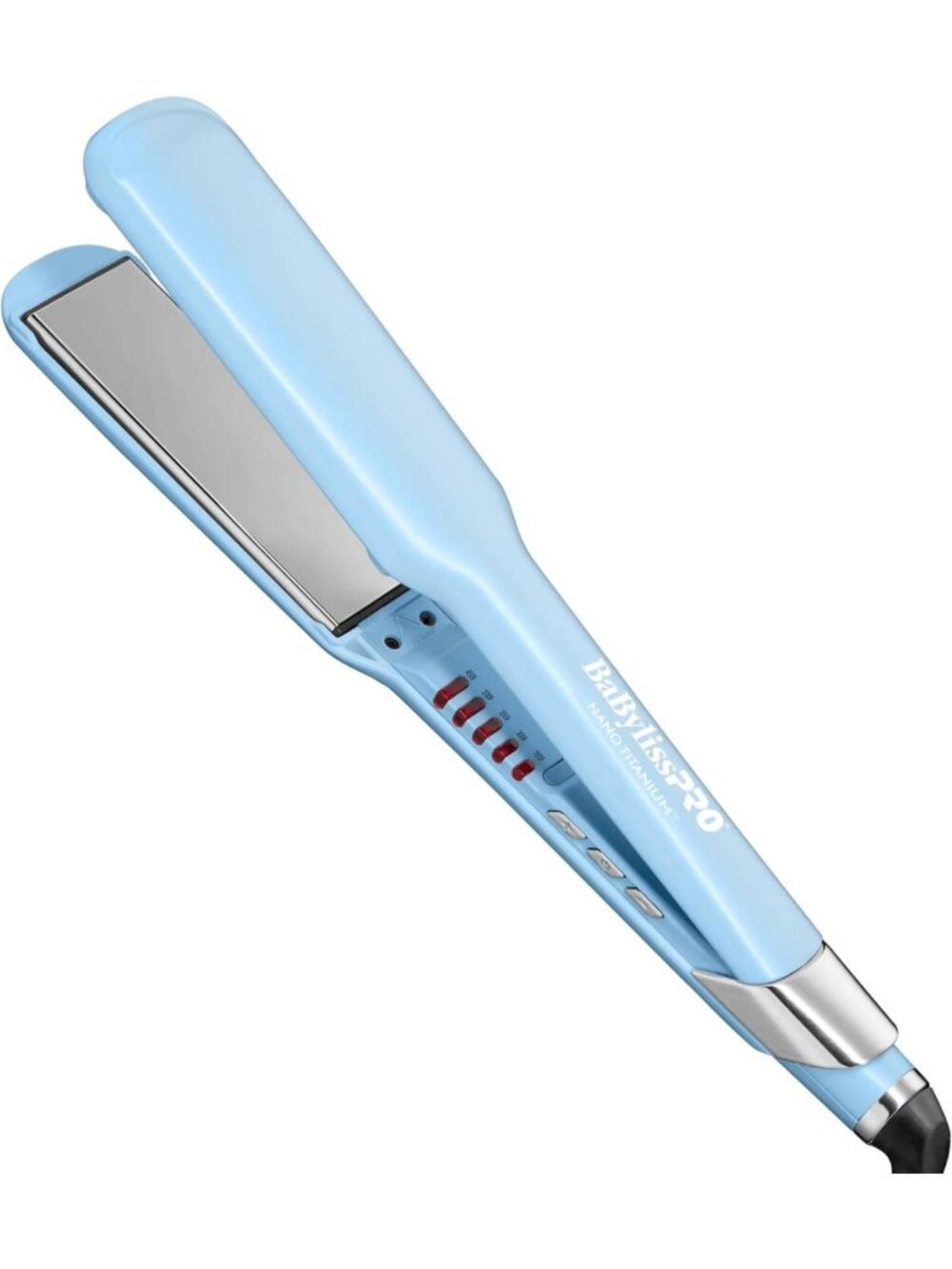 Ultra-Sleek Titanium Flat Iron Hair Straightener for All Hair Types, 1 Inch